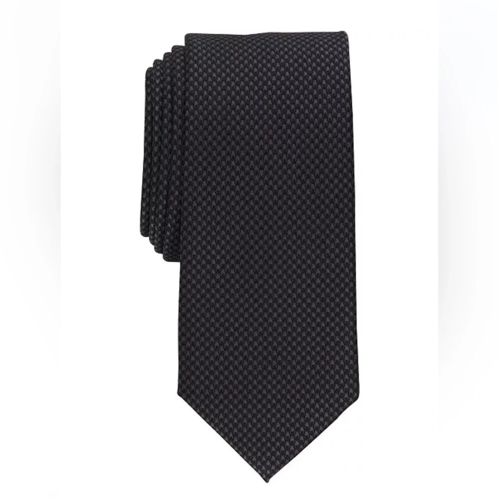 Alfani Men's Dove Slim Tie, Created for Macy's - Black